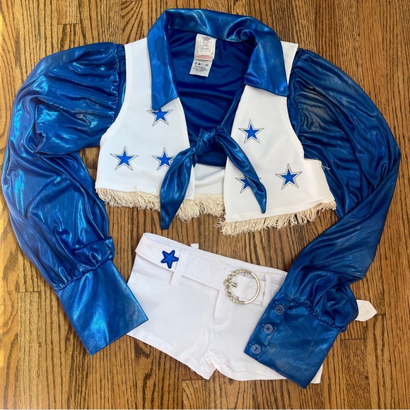 dallas cowboys cheer cheerleader costume outfit uniform - Picture 3 of 9
